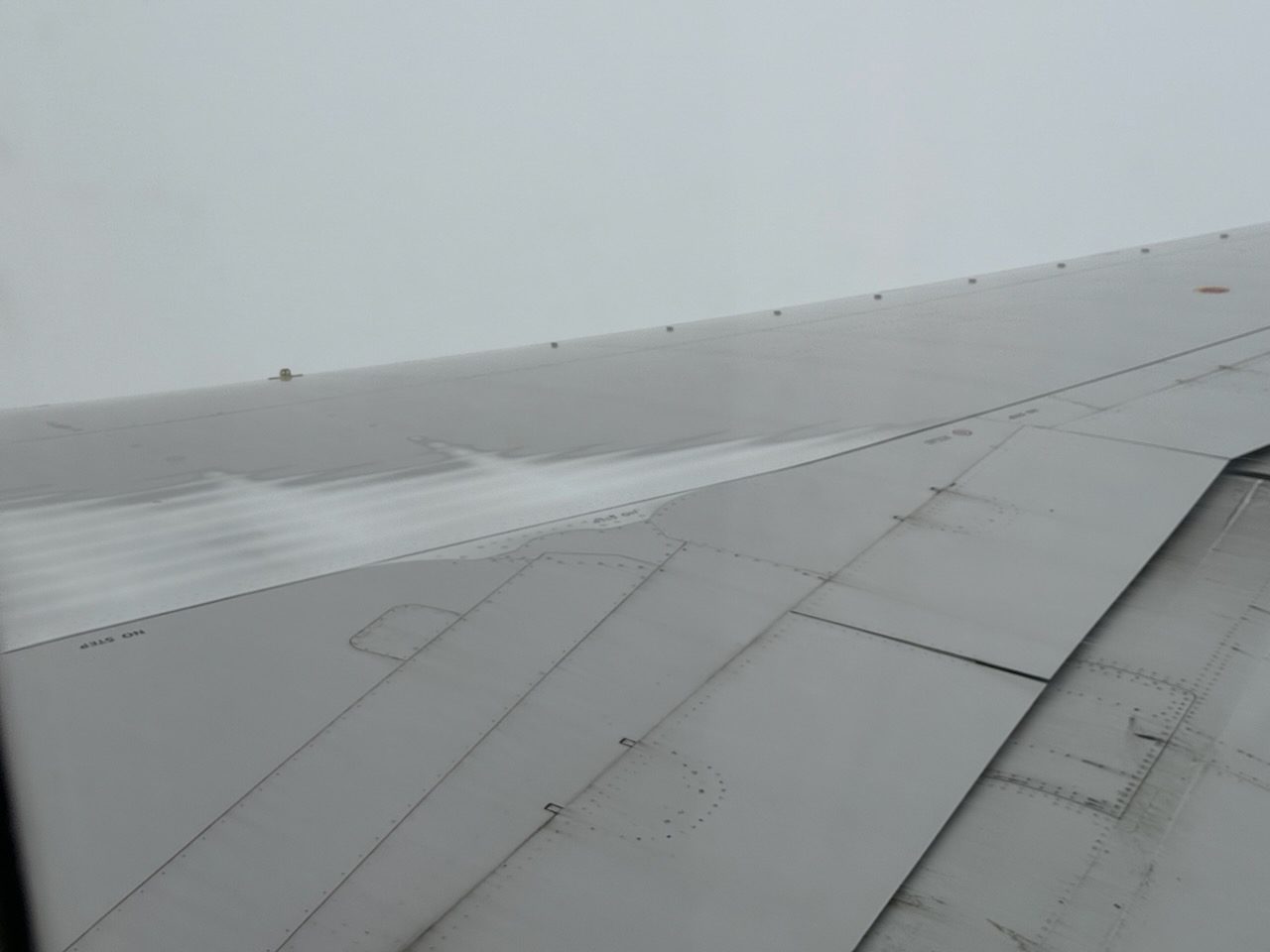 Wing Icing on a Boeing 757