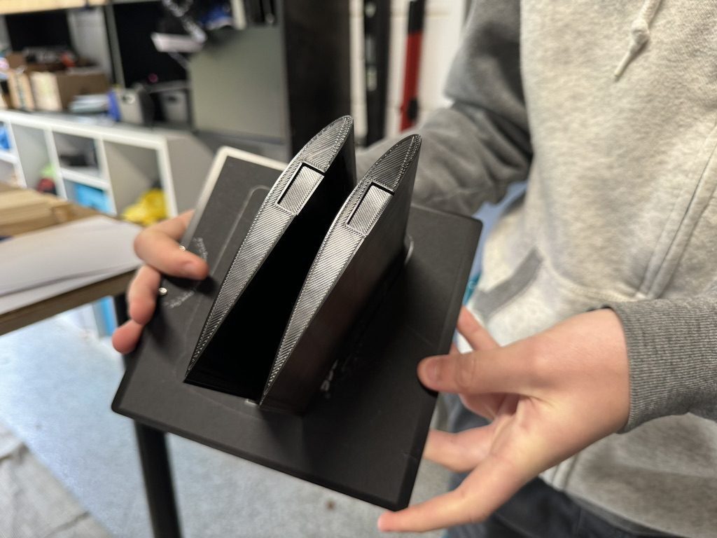 Wind tunnel airfoil experiment in progress photo